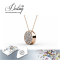 Destin bijoux cristal de Swarovski ronde pendentif & collier